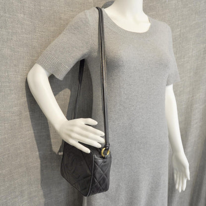 Chanel Lambskin Quilted Tassel Bag Black 3 of 11