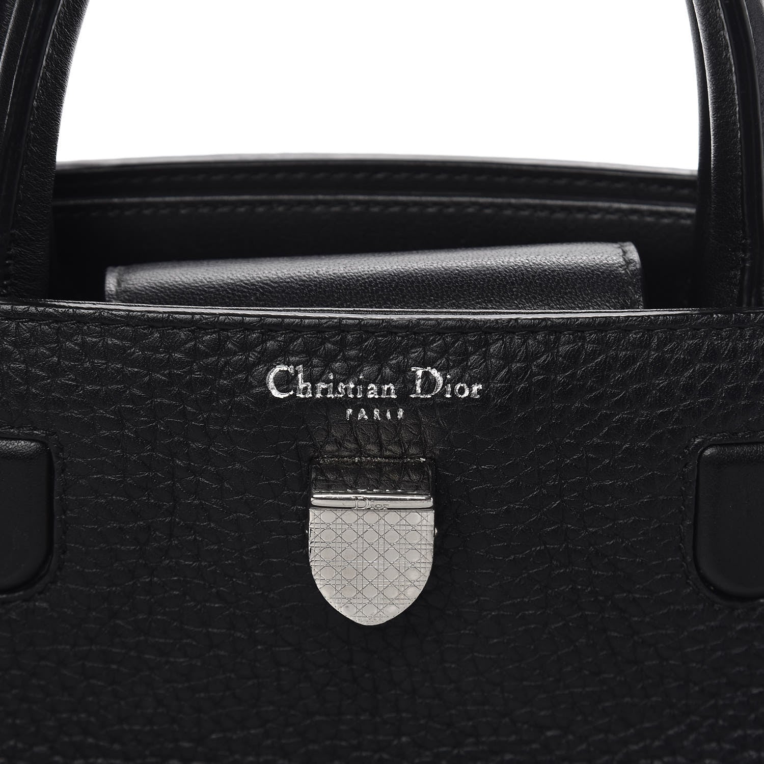 Christian Dior Grained Calfskin Mini Diorever Flap Black 6 of 17
