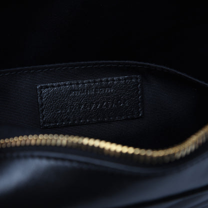 Saint Laurent Calfskin Matelasse Monogram Lou Camera Bag Black 7 of 9