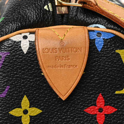 Louis Vuitton Monogram Multicolor Speedy 30 Black 6 of 9