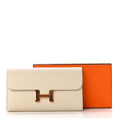 Hermes Epsom Constance Long Wallet Craie 7 of 7