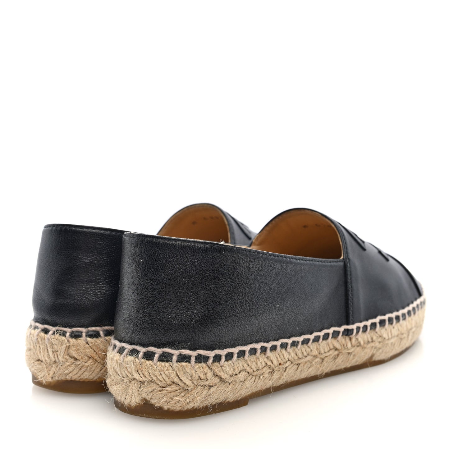 Lambskin CC Espadrilles 36 Black