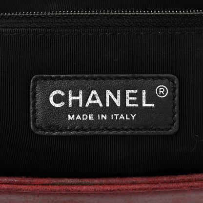 Chanel Nubuck Chesterfield Quilted Large Celtic Boy Flap Red 6 of 15