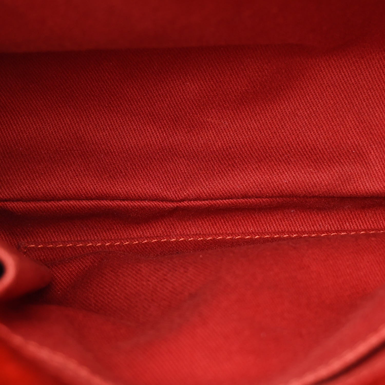 Chanel Glazed Calfskin Quilted Large Just Mademoiselle Bowling Bag Red 6 of 12