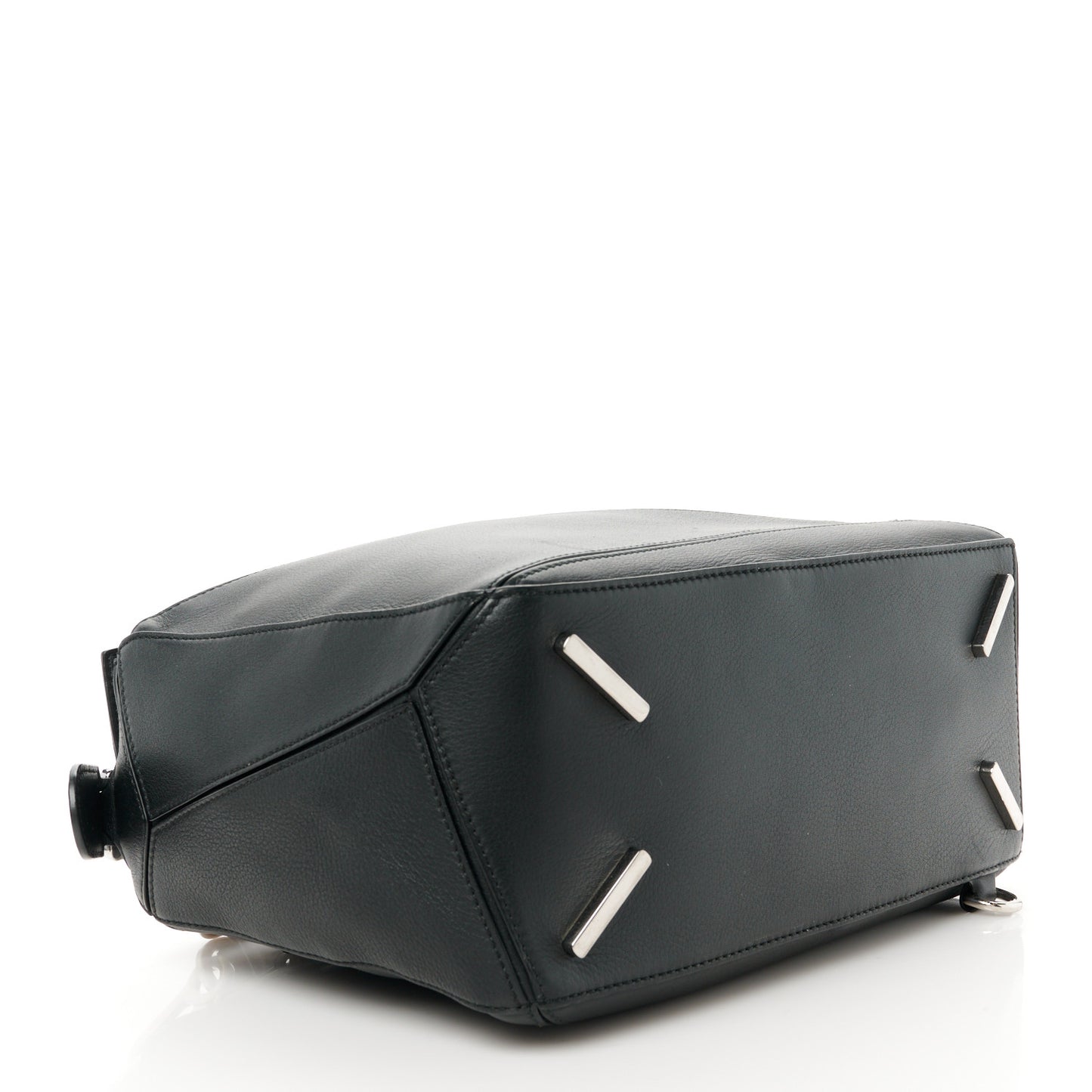 Calfskin Medium Puzzle Bag Black
