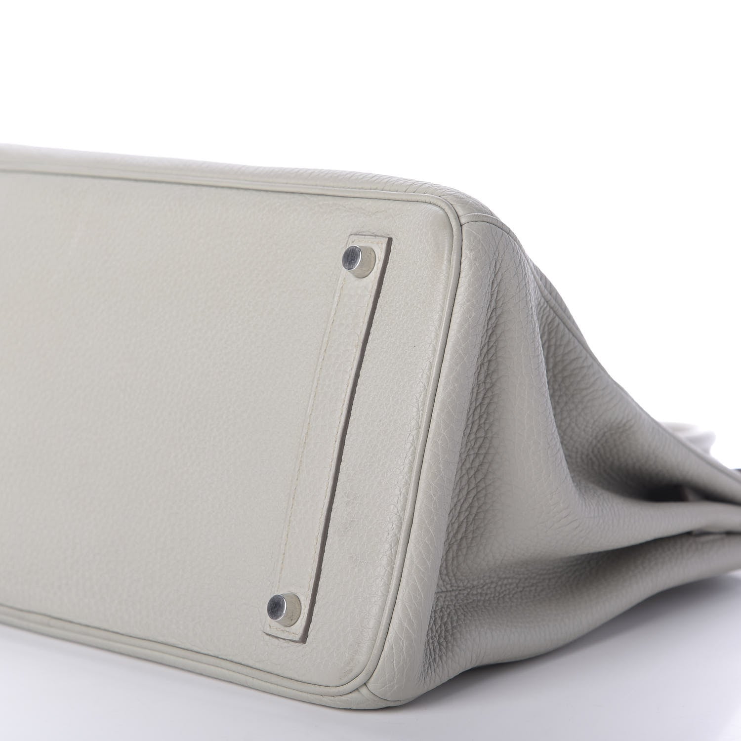Hermes Taurillon Clemence Birkin 35 Gris Perle 7 of 11