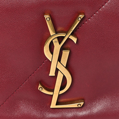 Saint Laurent Lambskin Matelasse Monogram Large Jamie 4.3 New Dark Bordeaux 8 of 10