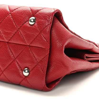 Chanel Caviar Quilted Timeless CC Shopping Tote Red 9 of 9