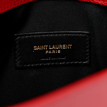 Saint Laurent Grain De Poudre Uptown Pouch Red 6 of 7