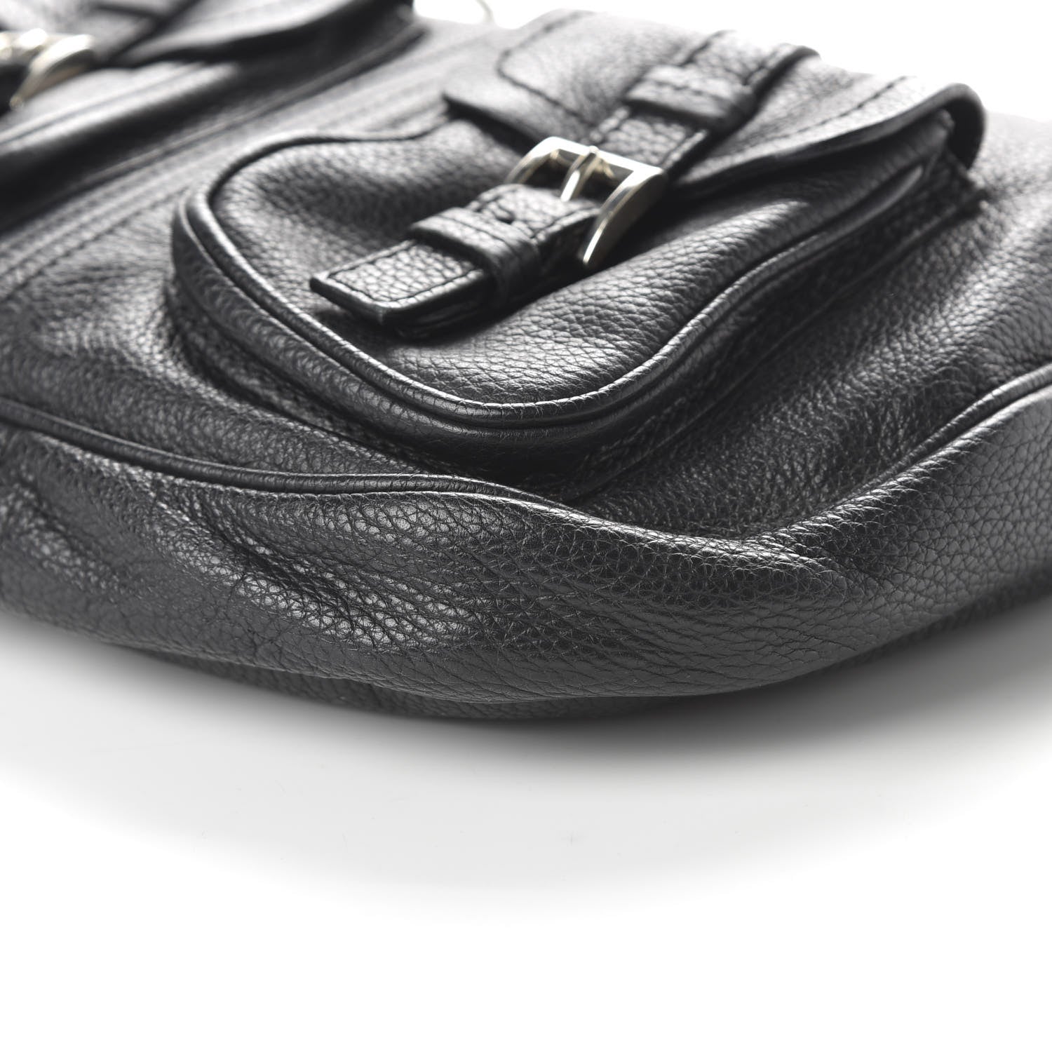 Prada Vitello Daino Hobo Black 7 of 10