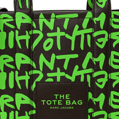 Marc Jacobs X STEPHEN SPROUSE Grained Calfskin Medium The Tote Bag Green 8 of 10