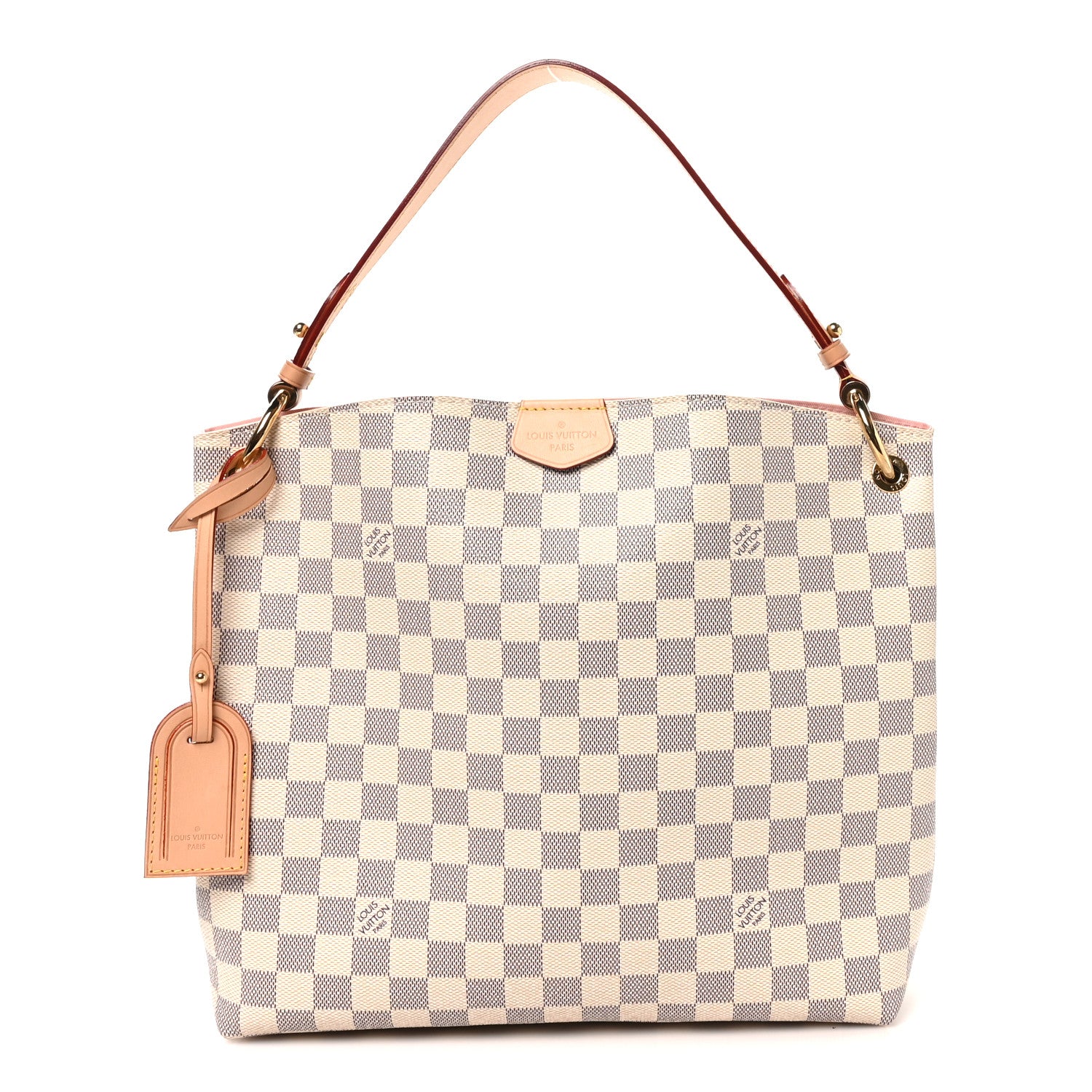 Louis Vuitton Damier Azur Graceful PM Rose Ballerine Rose Ballerine 1 of 9