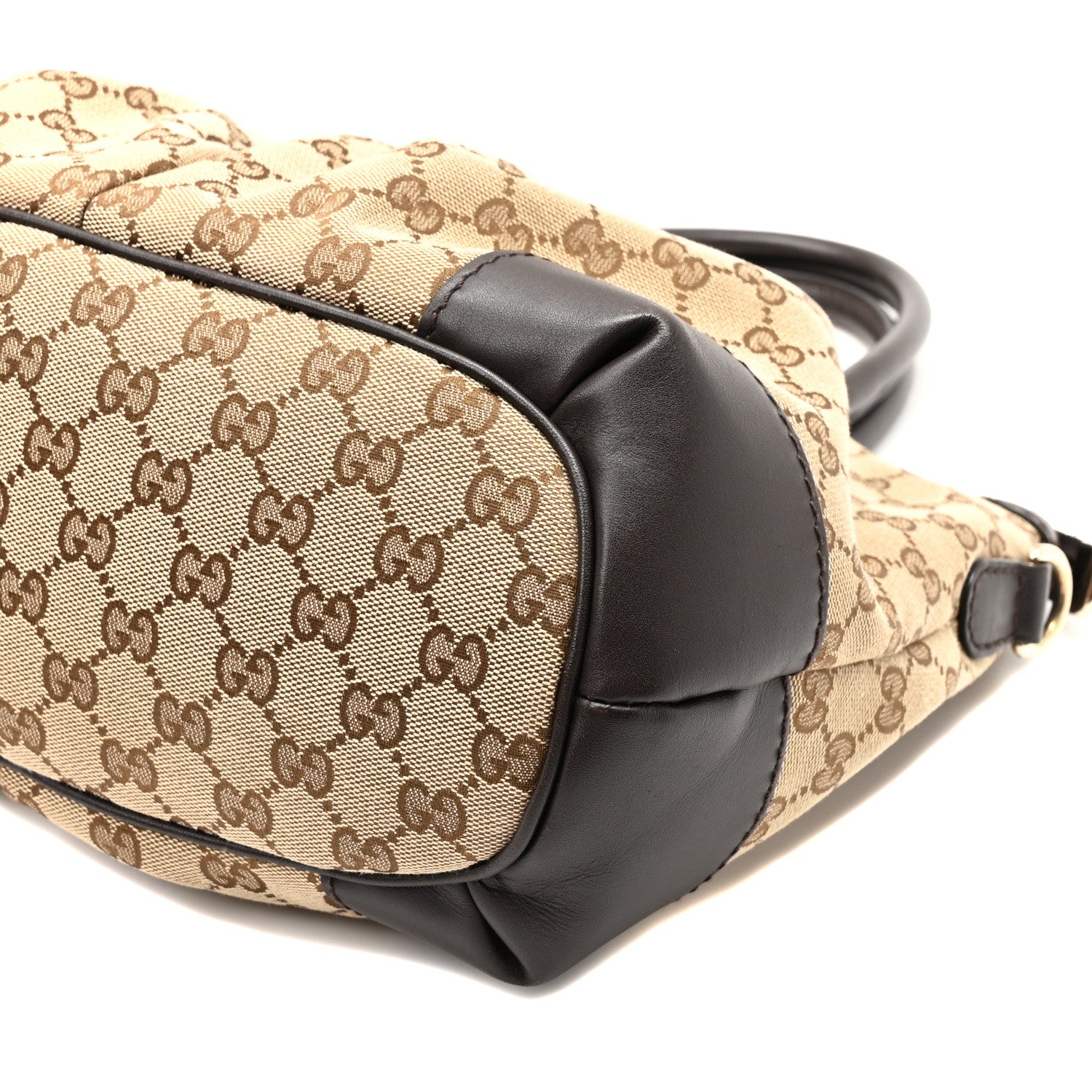 Gucci Monogram Medium Sukey Top Handle Dark Brown 10 of 10
