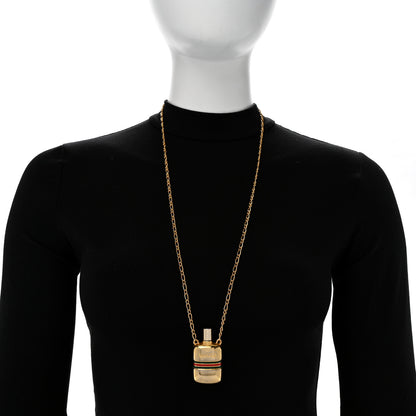 Gucci Metal Enamel Bottle Pendant Necklace 2 of 6