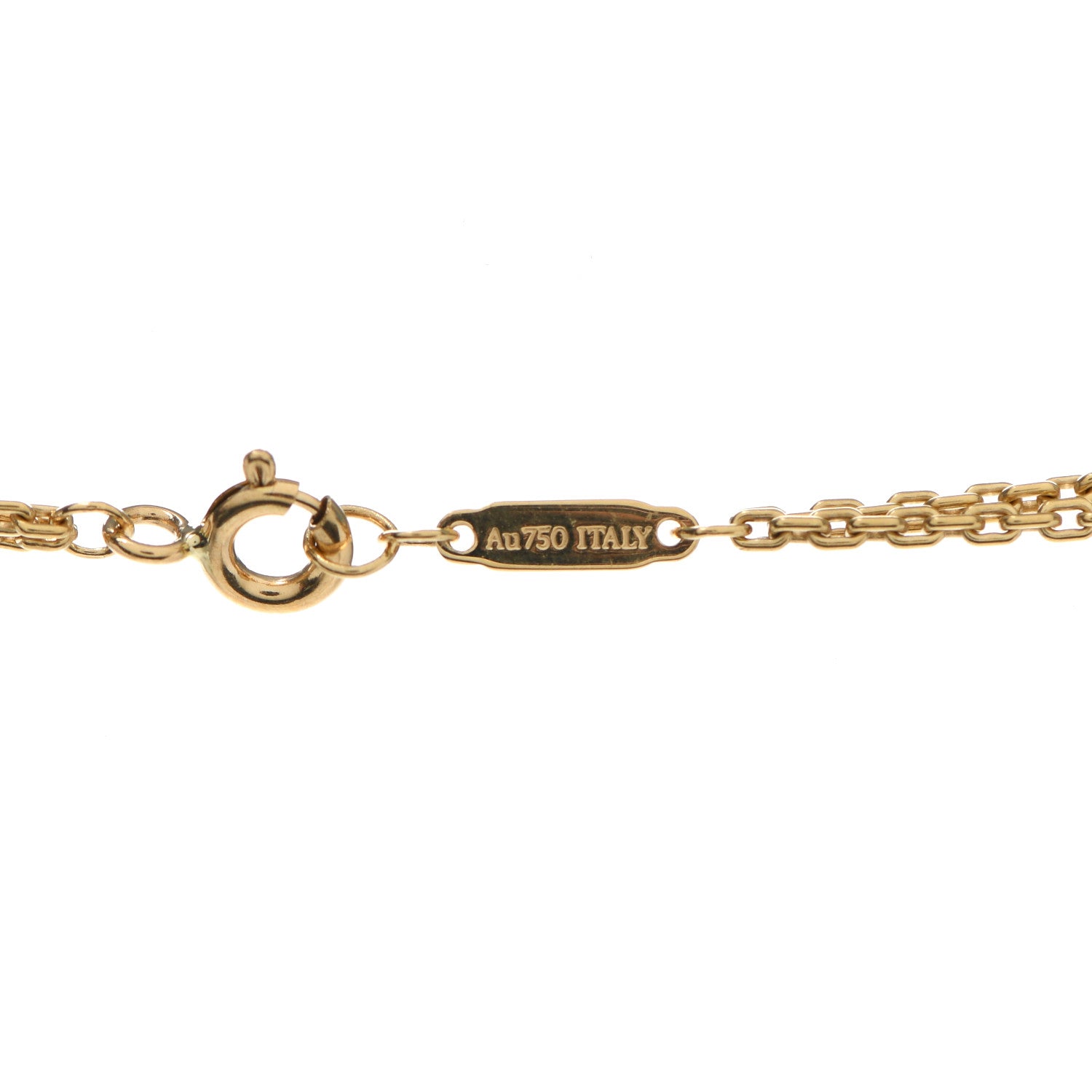 Tiffany 18K Yellow Gold HardWear Double Link Pendant Necklace 5 of 6