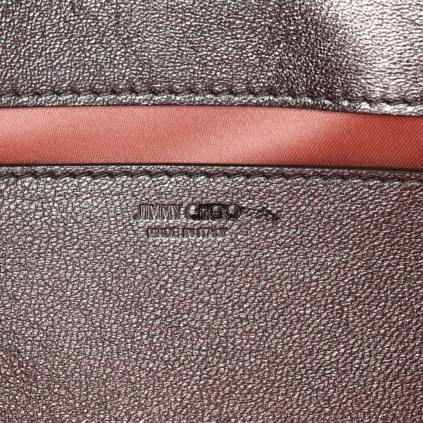 Snakeskin Embossed Diamond Chain Shoulder Bag Silver