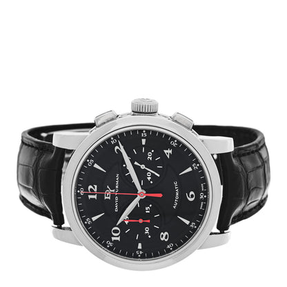 David Yurman Stainless Steel Alligator 46mm Classic Chronograph Automatic Watch Black 2 of 4