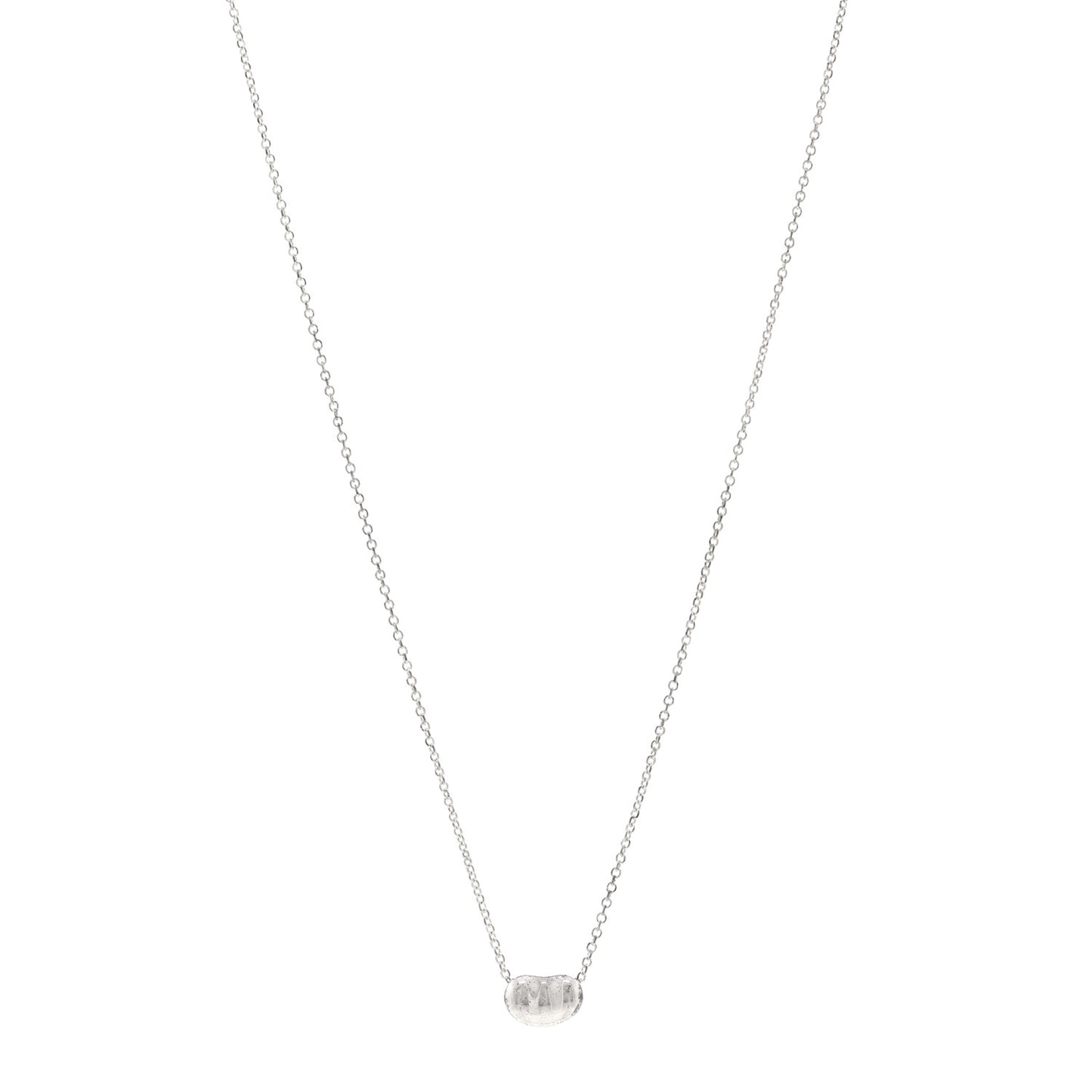 Sterling Silver 9mm Elsa Peretti Bean Pendant Necklace