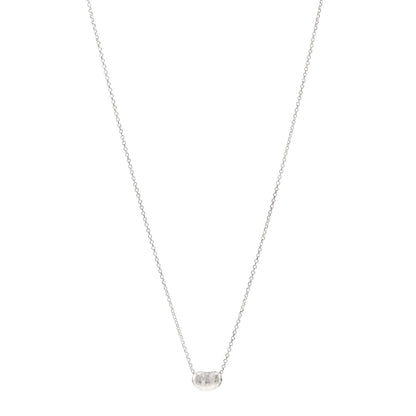Tiffany Sterling Silver 9mm Elsa Peretti Bean Pendant Necklace 1 of 5