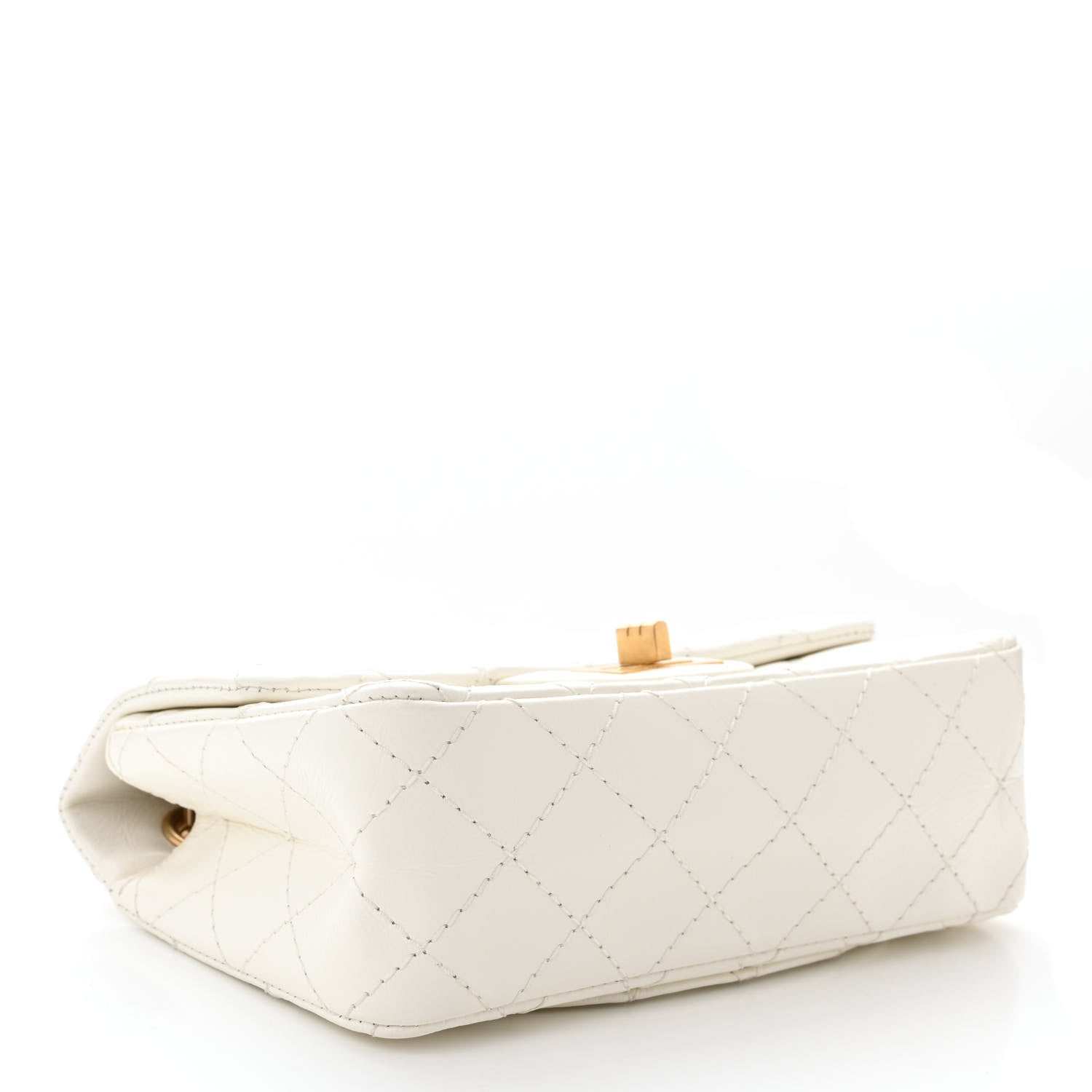 Chanel Aged Calfskin Quilted 2.55 Reissue Mini Flap White 4 of 11