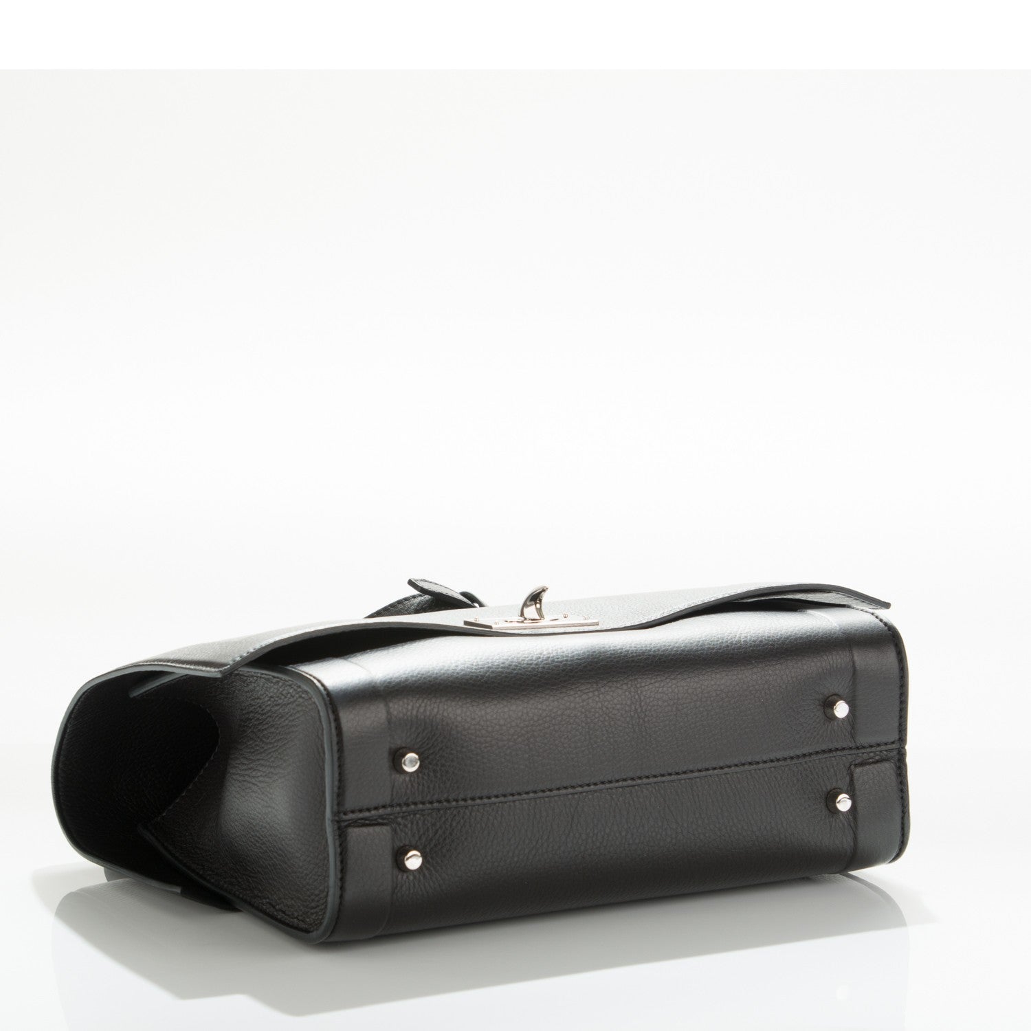 Givenchy Grained Calfskin Small Shark Lock Satchel Black 4 of 7