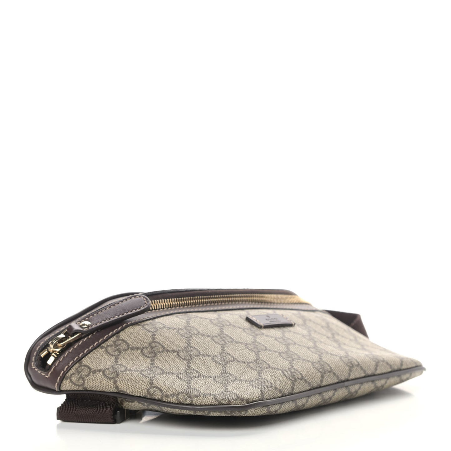 GG Supreme Monogram Belt Bag Dark Brown