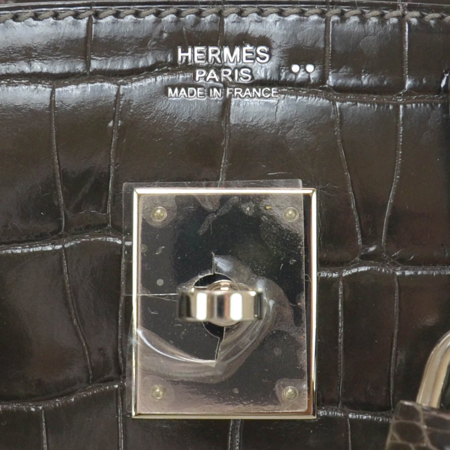 Shiny Niloticus Crocodile Birkin 30 Graphite