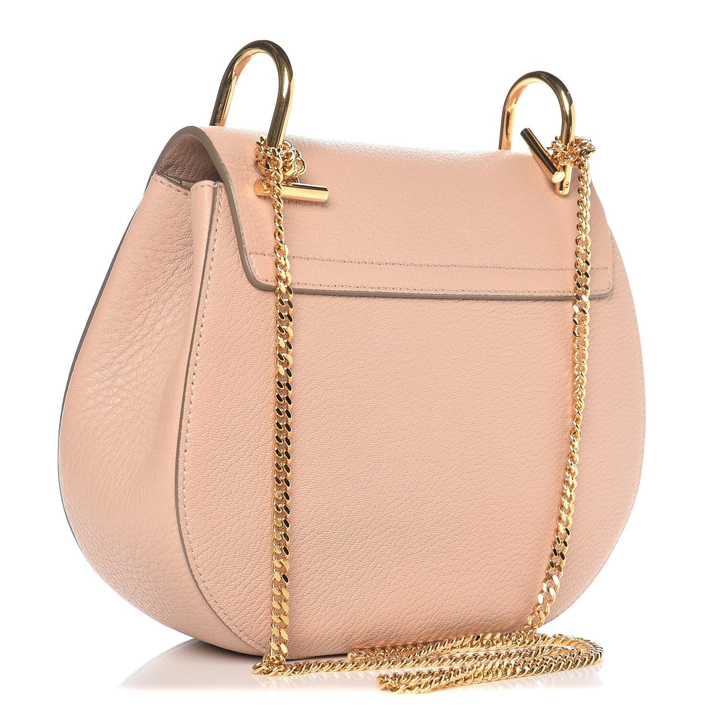 Grained Lambskin Drew Shoulder Bag Cement Pink