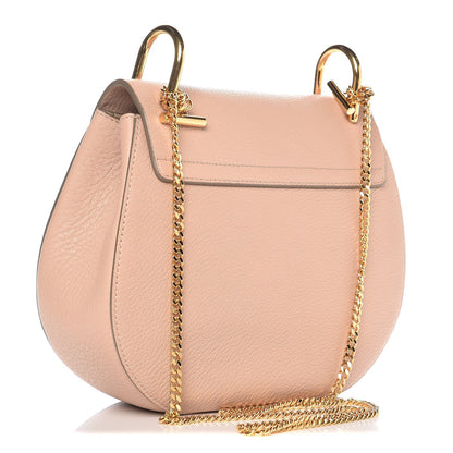 Chloe Grained Lambskin Drew Shoulder Bag Cement Pink 2 of 11