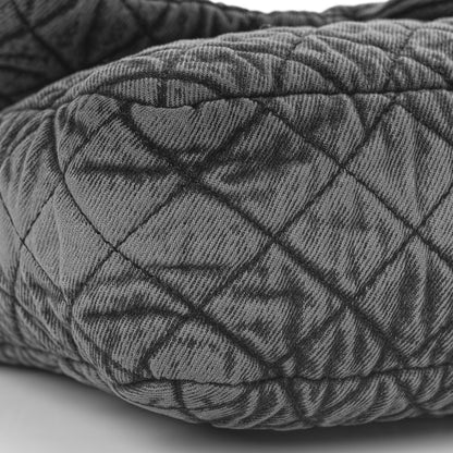 Chanel Denim Quilted Denimpression Flap Grey Black 8 of 9