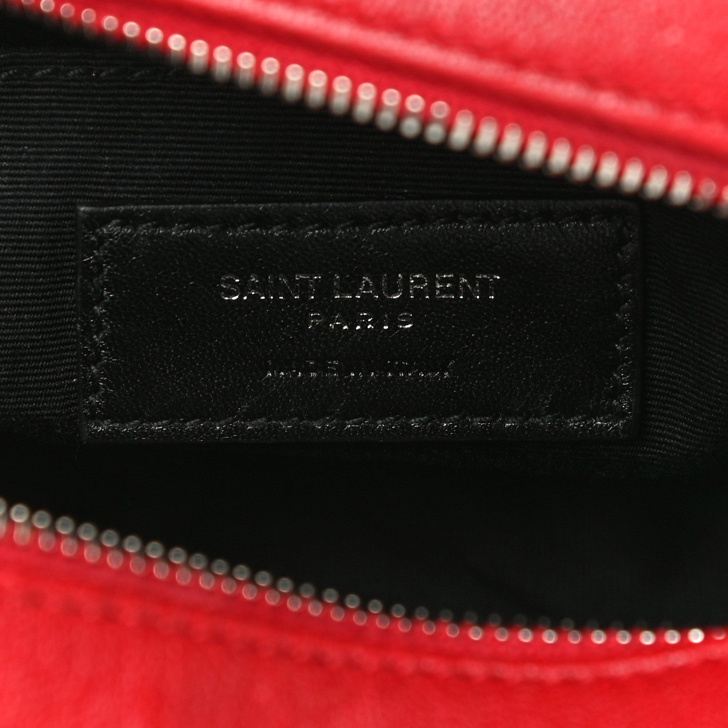 Saint Laurent Lambskin Monogram Lou Belt Bag Red 5 of 12