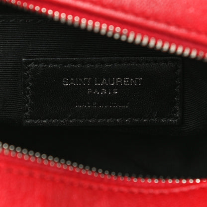 Saint Laurent Lambskin Monogram Lou Belt Bag Red 5 of 12