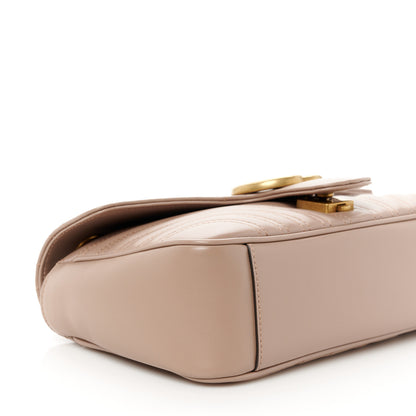 Gucci Calfskin Matelasse Small GG Marmont Shoulder Bag Porcelain Rose 10 of 11