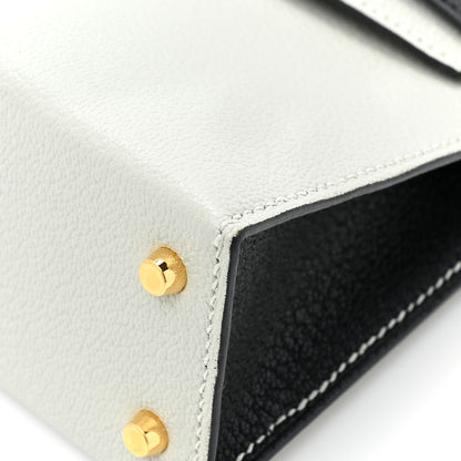Hermes Chevre Mysore Horseshoe Mini Kelly Sellier 20 Gris Perle Black 11 of 14
