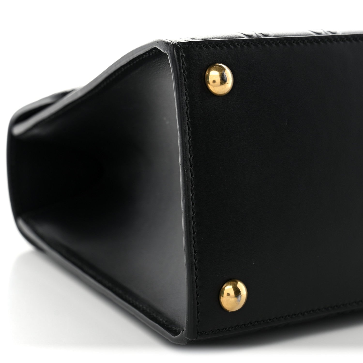 Gucci Guccissima Signature Small Padlock Top Handle Bag  Black 10 of 11