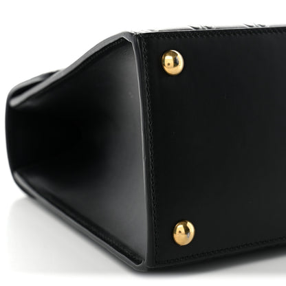 Gucci Guccissima Signature Small Padlock Top Handle Bag  Black 10 of 11
