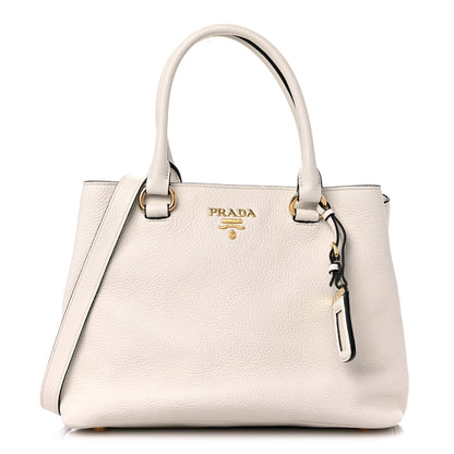 Prada Vitello Daino Shoulder Bag White 1 of 11