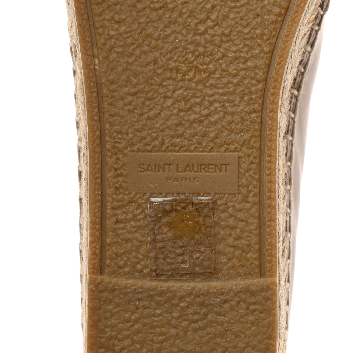 Lambskin Monogram Espadrilles 39.5 Nude