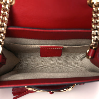 Gucci Soft Microguccissima Mini Emily Chain Shoulder Bag Rosso 5 of 9