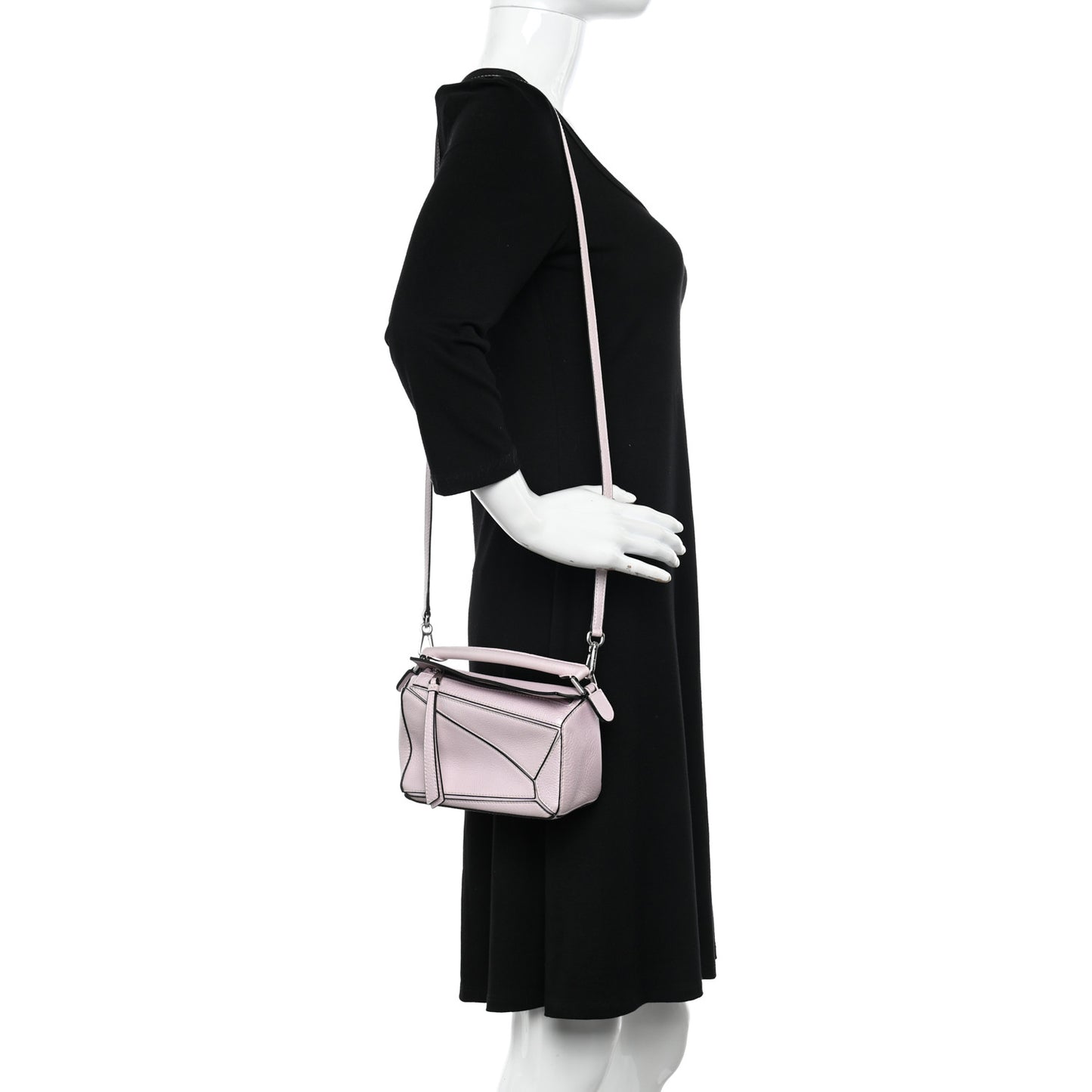 Calfskin Mini Puzzle Bag Icy Pink