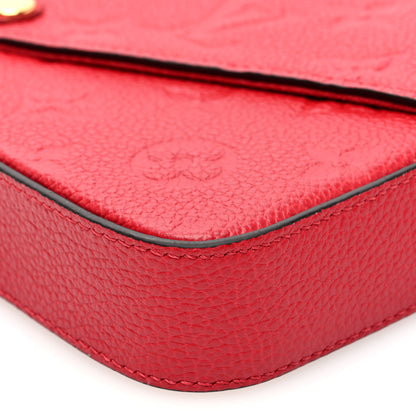 Louis Vuitton Empreinte Pochette Felicie Chain Wallet Scarlet 9 of 10