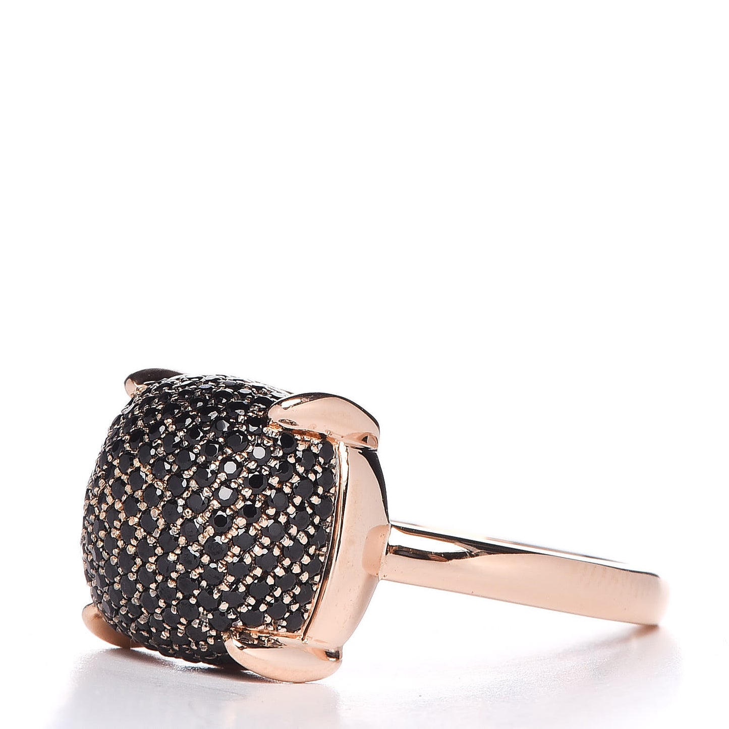 18K Rose Gold Black Spinel 12mm Paloma Picasso Sugar Stacks Ring 52 6