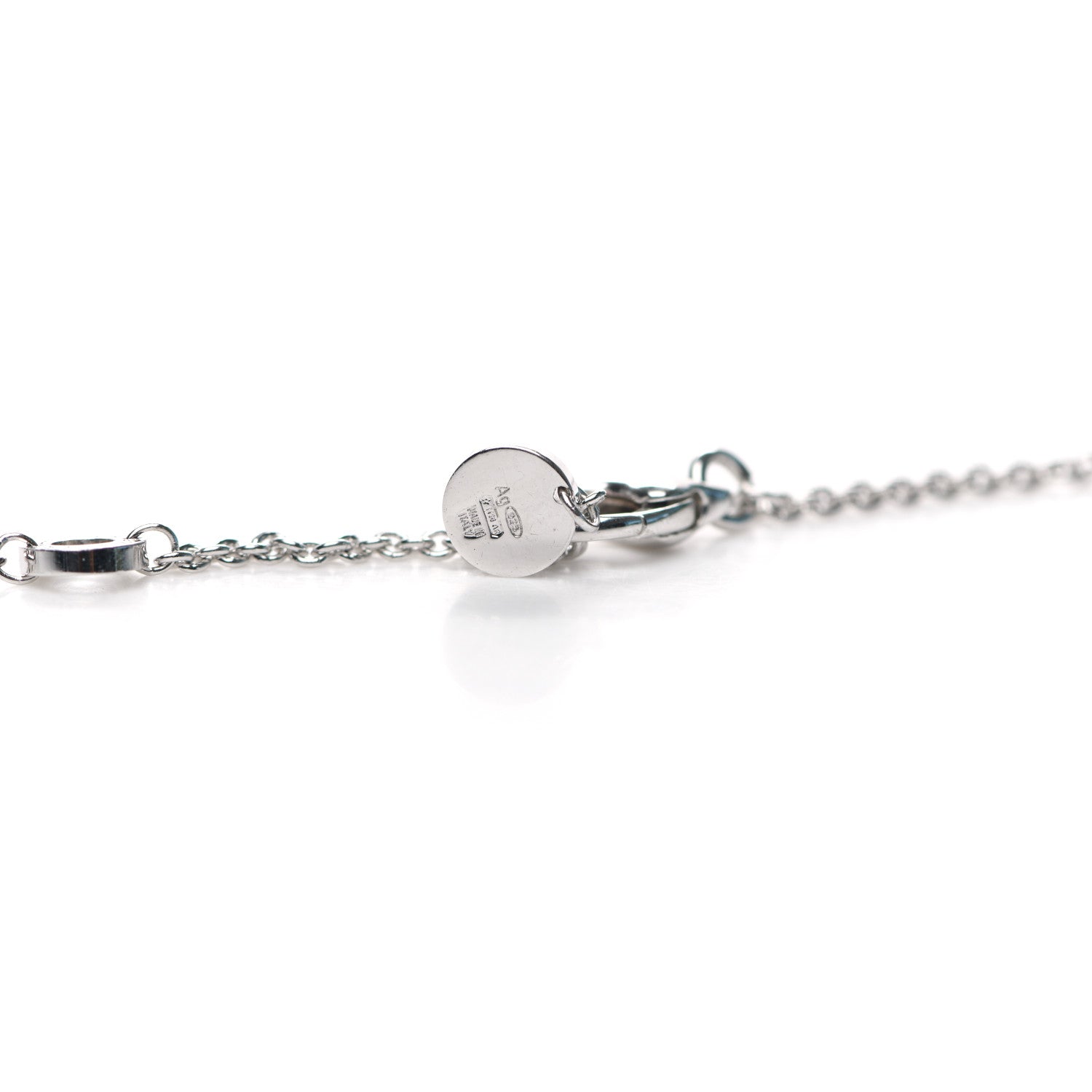 Bulgari Sterling Silver Ceramic Save The Children Pendant Necklace 5 of 7