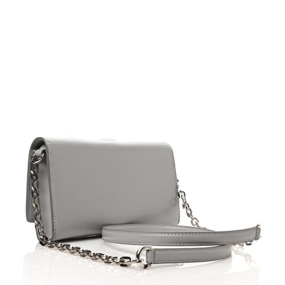 Givenchy Calfskin 4G Wallet on Chain Cloud Grey 3 of 8
