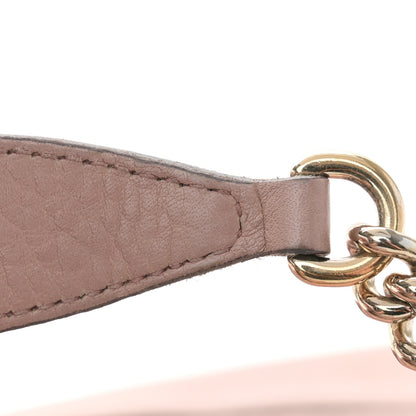 Gucci Pebbled Calfskin Medium Soho Chain Shoulder Bag Antique Rose 11 of 15