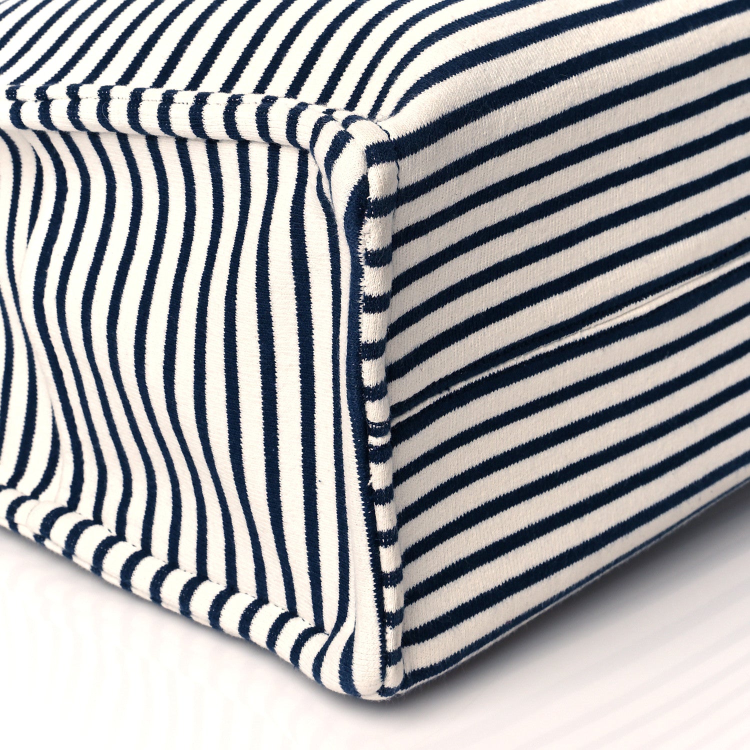 Celine Canvas Calfskin Striped Triomphe Cabas Brown 7 of 8