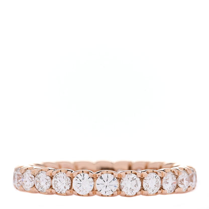 Parker & West by FASHIONPHILE 18K Rose Gold Diamond 1.08ct Full Eternity Band Ring 53 6.25 1 of 4