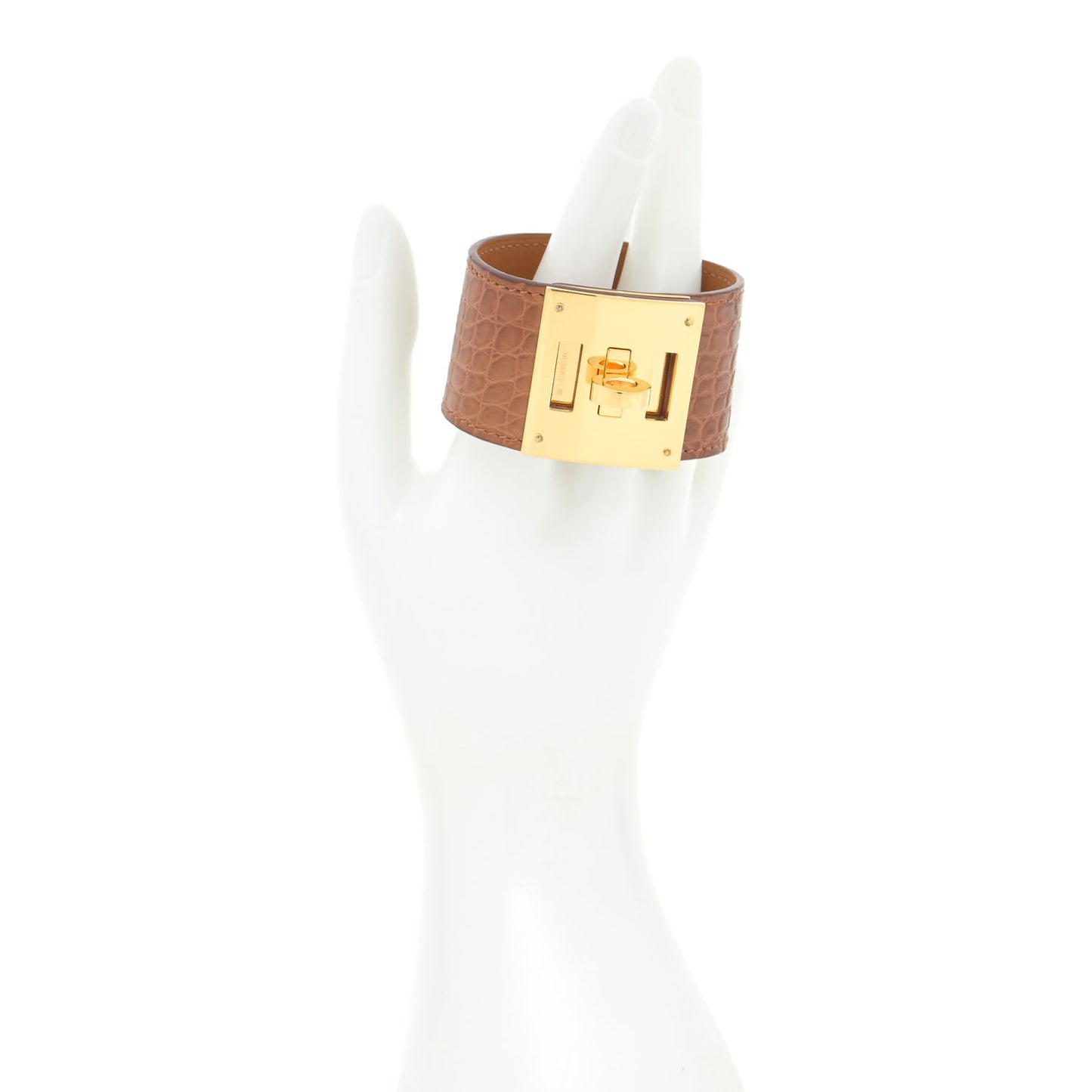 Matte Alligator Kelly Dog Bracelet T2 Alezan