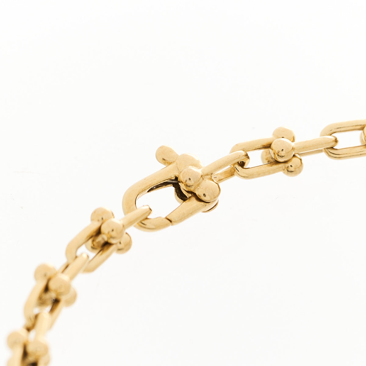 Tiffany 18K Yellow Gold Micro HardWear Link Bracelet 3 of 5