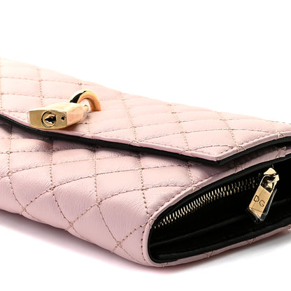 Dolce & Gabbana Vitello Quilted Continental Wallet Rosa 6 of 7